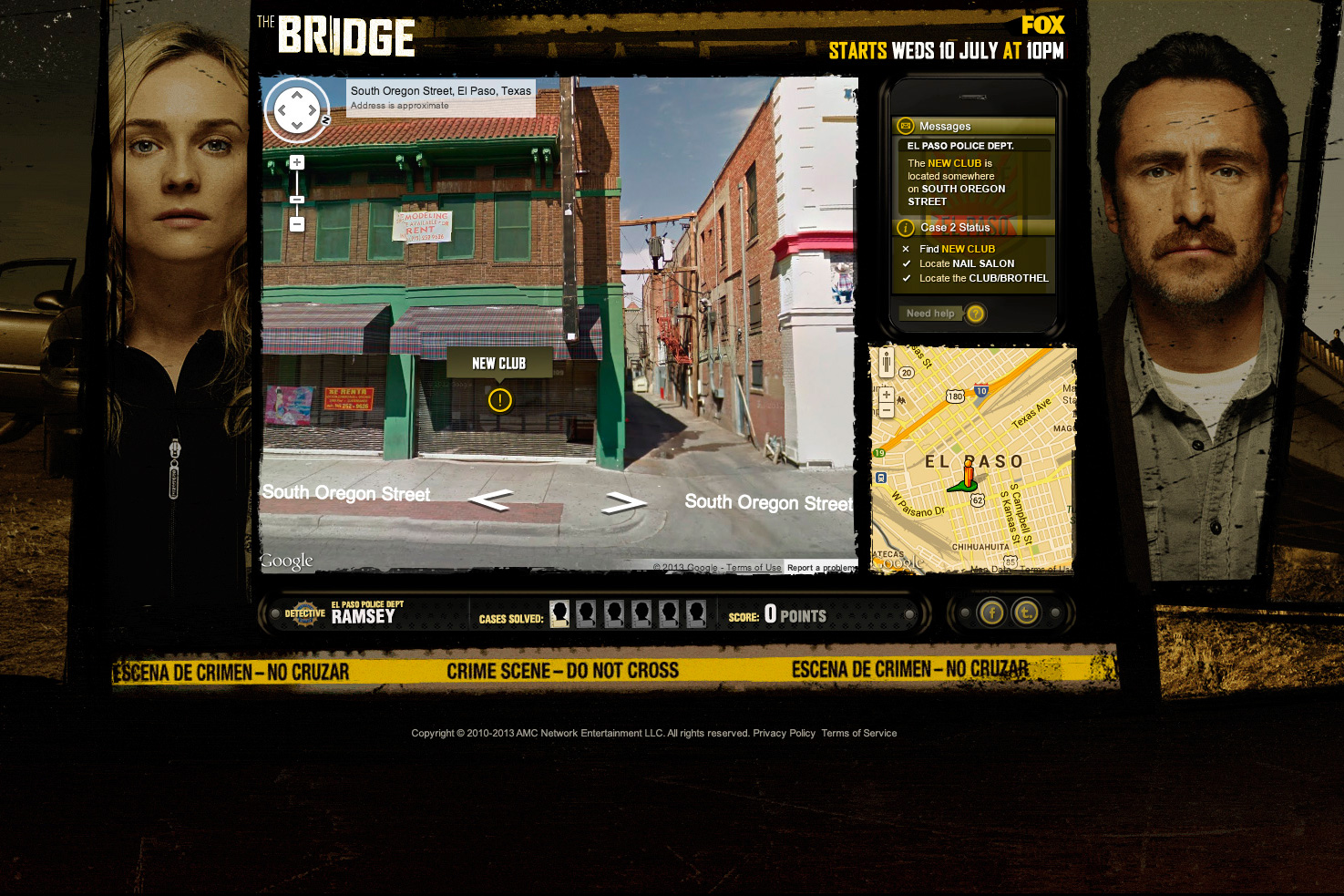 the bridge game mockup